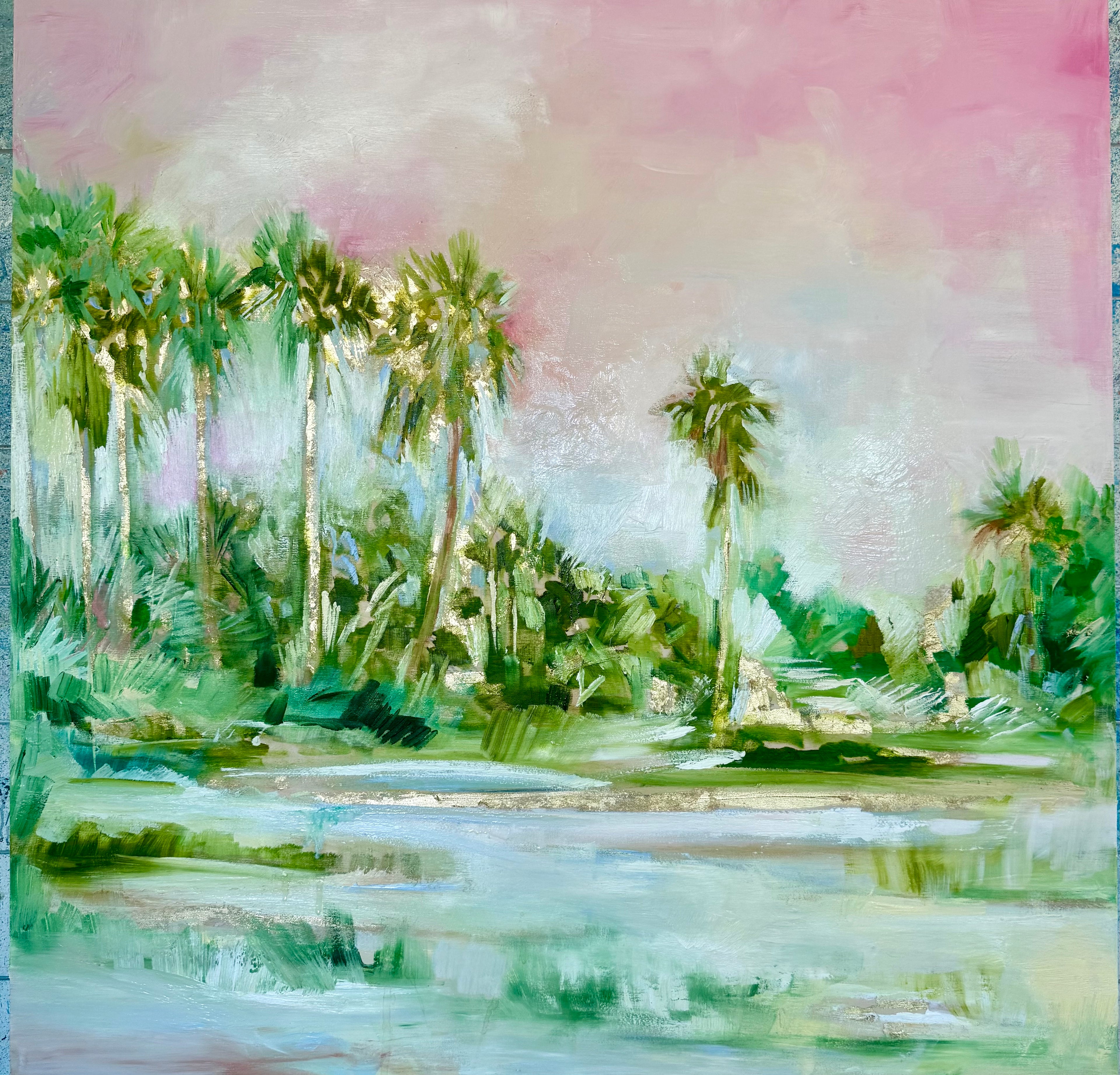 Palms of Golden Grandeur