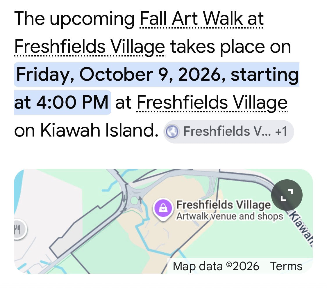 Freshfields ArtWalk -Kiawah