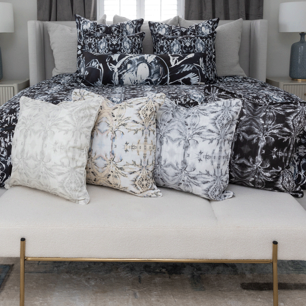 Barcelona Grayscale Pillow Cover