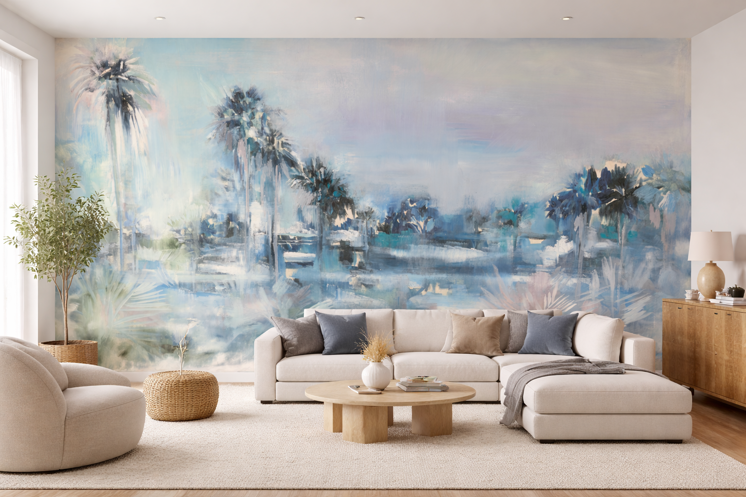 Heavenly Blue Mural