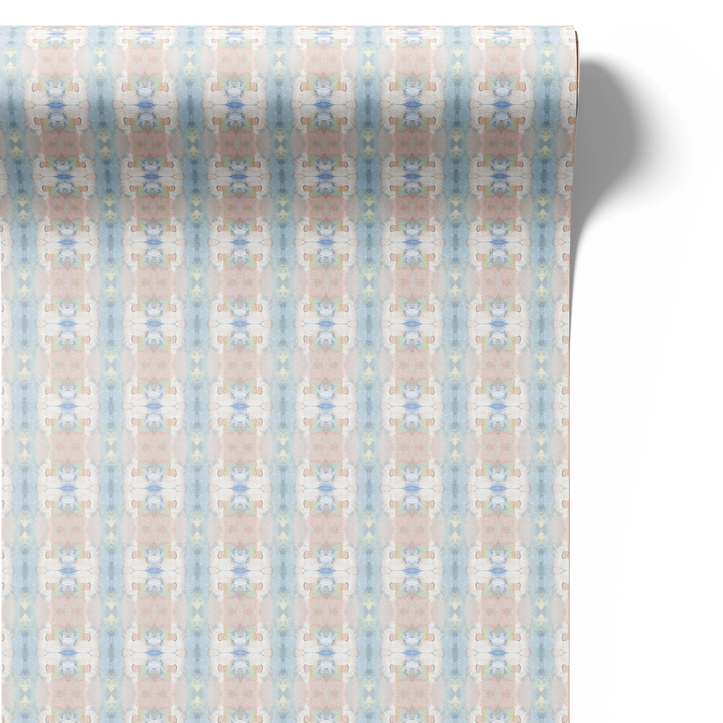 Blushed Blue Small Scale Wallcover