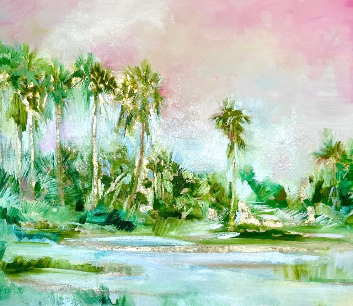 Palms of Golden Grandeur
