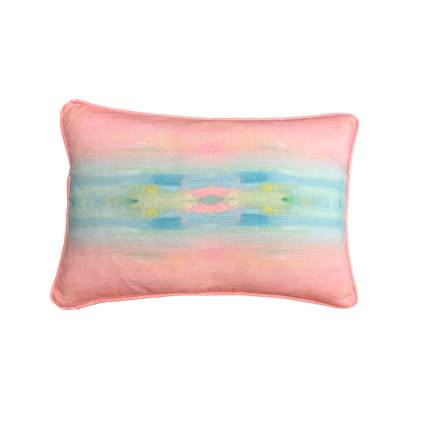 Peachy Palms Art Pillow