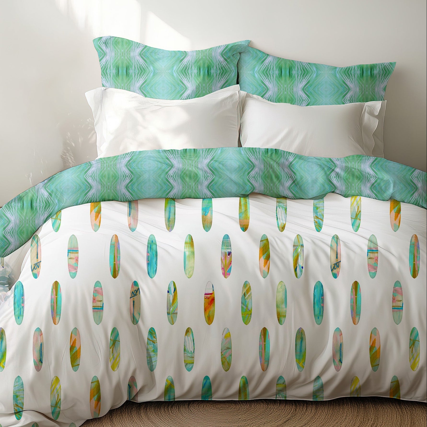 Surfboard + Emerald Duvet