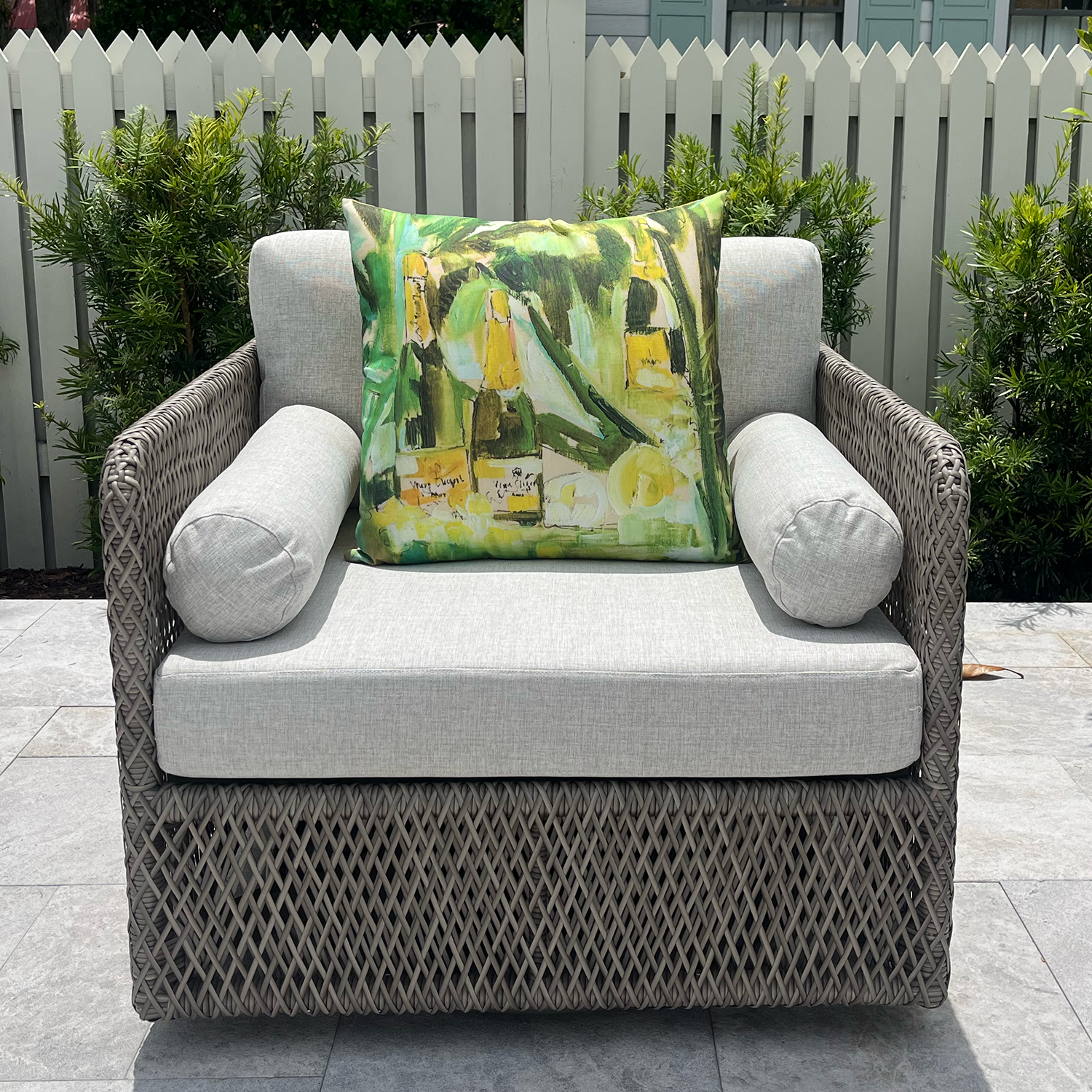 Veuve + Honeycomb Outdoor Pillow