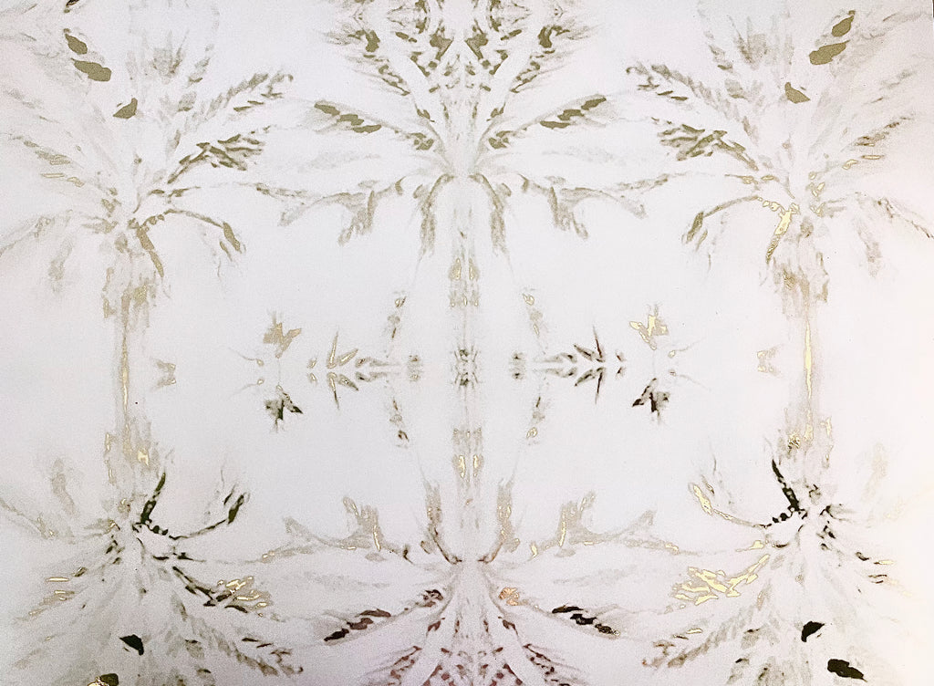 Snowy Palms  Wallcover